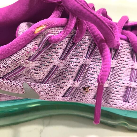 Nike AirMax | Girls Athletic Purple Pink Shoes Sneakers Air Max Size 5.5Y - Picture 6 of 8